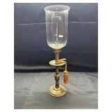Vintage Brass and Glass Hurricane Hlder