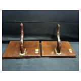 Bombay Company Mahogany Wood Wall Shelves