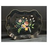 Vintage Handpainted Toileware Tray