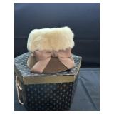 Vintage Ladies Fur Hat with Box