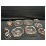 Pink Depression Glass Lot