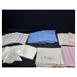 Vintage Fabric Napkin Lot