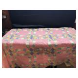 Vintage Quilt Double Wedding Ring Patchwork