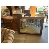 Vintage Mirror/Buffet/China Lot