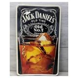 METAL JACK DANIELS OLD NO 7 WHISKEY SIGN