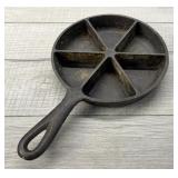 BSR 6 WEDGE CAST IRON CORNBREAD SKILLET