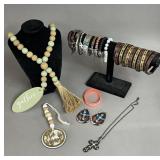 CROSS THEMED JEWELRY BRACELETS EARRINGS NECKLACE