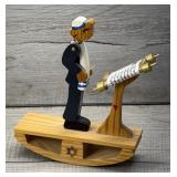HAND CRAFTED JUDAICA TORAH READER ROCKING FIGURE