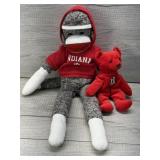 INDIANA UNIVERSITY PLUSH TY & SOCK MONKEY