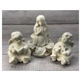 COLLECTIBLE CERAMIC ANGEL FAIRIES FIGURINES