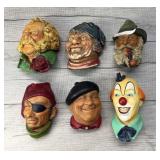 VINTAGE CHALKWARE FIGURINES LEGEND PROD CLOWN