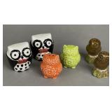 OWL SALT & PEPPER SHAKERS