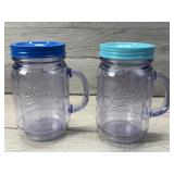 ALADDIN 20 OZ INSULATED PLASTIC MASON TUMBLERS