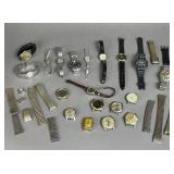 VINTAGE WRIST WATCHES WATCH HEADS BANDS