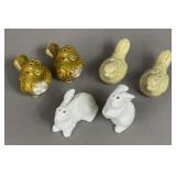 BIRDS & BUNNIES SALT & PEPPER SHAKERS