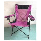 KIJARO DUAL LOCK PORTABLE CAMPING CHAIR PINK