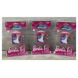 WORLDS SMALLEST BARBIE FASHION CASE NOS SET OF 3