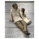 WILLOW FATHER AND DAUGHTER FIGURINE