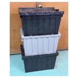 PLASTIC STORAGE TOTES