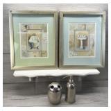 BATHROOM DECOR WALL ART SHELF & SINK ESSENTIALS