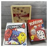 FAMILY GAME NIGHT YAHTZEE SCRABBLE CONNECT 4