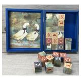 WOOD BLOCKS NUMBERS & GEESE PUZZLE