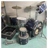 VINTAGE DRUM KIT CB700 9 PC W 3 PEDALS & HARDWARE