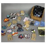 ASSORTED EARRINGS & CROSS CHARMS GEMSTONES