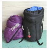 COLEMAN & BEST CHOICE SLEEPING BAGS PILLOWS