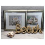 BEACH NAUTICAL THEME HOME DECOR WALL ART