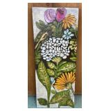 KIRKLANDS LARGE FLORAL WALL DECOR 20' X 50'
