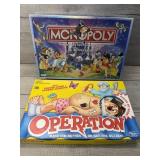 DISNEY EDITION MONOPOLY & OPERATION GAME