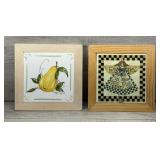 VINTAGE DECORATIVE TRIVETS WALL ART