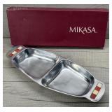 MIKASA CARNIVAL HOLIDAY RELISH TRAY W BOX