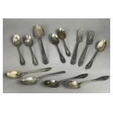 VINTAGE SILVER PLATED FLATWARE