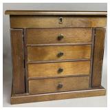 WOODEN JEWELRY STORAGE CHEST ORGANIZER