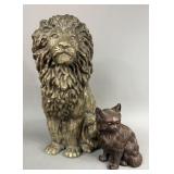 LION & CAT SCULPTURES