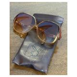 VINTAGE PLAYBOY OVERSIZED SUNGLASSES ORIGINAL CASE