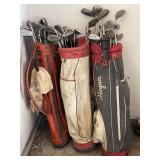 VINTAGE GOLF CLUBS & BAGS
