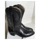 VINTAGE LAREDO LEATHER WESTERN BOOTS 11 D