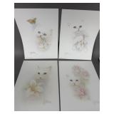 SET OF 4 VINTAGE LITHOGRAPHS BY BOB HARRISON