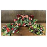 VINTAGE CHRISTMAS CANDLE DECORATIONS