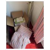 VINTAGE CURTAINS DRAPERIES & RODS