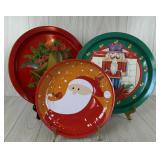 METAL TIN CHRISTMAS PLATTERS PUBLIX