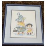 SIGNED DON NEDOBECK FRAMED PRINT MOM CAN BE A BIRD