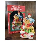 MUSICAL FIGURINE HOME FOR THE HOLIDAYS