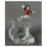 FRANKLIN MINT DISNEY MICKEY MOUSE CRYSTAL FIGURINE