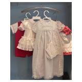 VINTAGE BABY CLOTHING CHRISTENING GOWN W BONNET