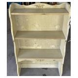 VINTAGE FRENCH PROVINCIAL WOOD SHELVING UNIT