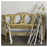 VINTAGE FRENCH PROVINCIAL STYLE CANOPY BED TWIN
